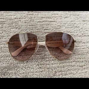 Prada TRIANGLE Polarized Gold Sunglasses